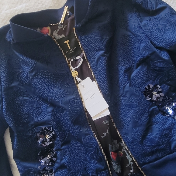 🍒NWT🍒 TED BAKER WILLOWH BOMBER JACKET - Picture 10 of 10